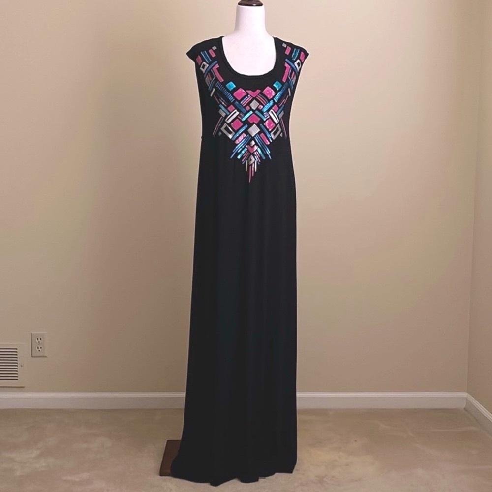 Chaser - Glam Rock Sequined Maxi Dress - M